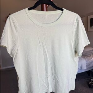 Lululemon Light Green Short Sleeve Workout Tee